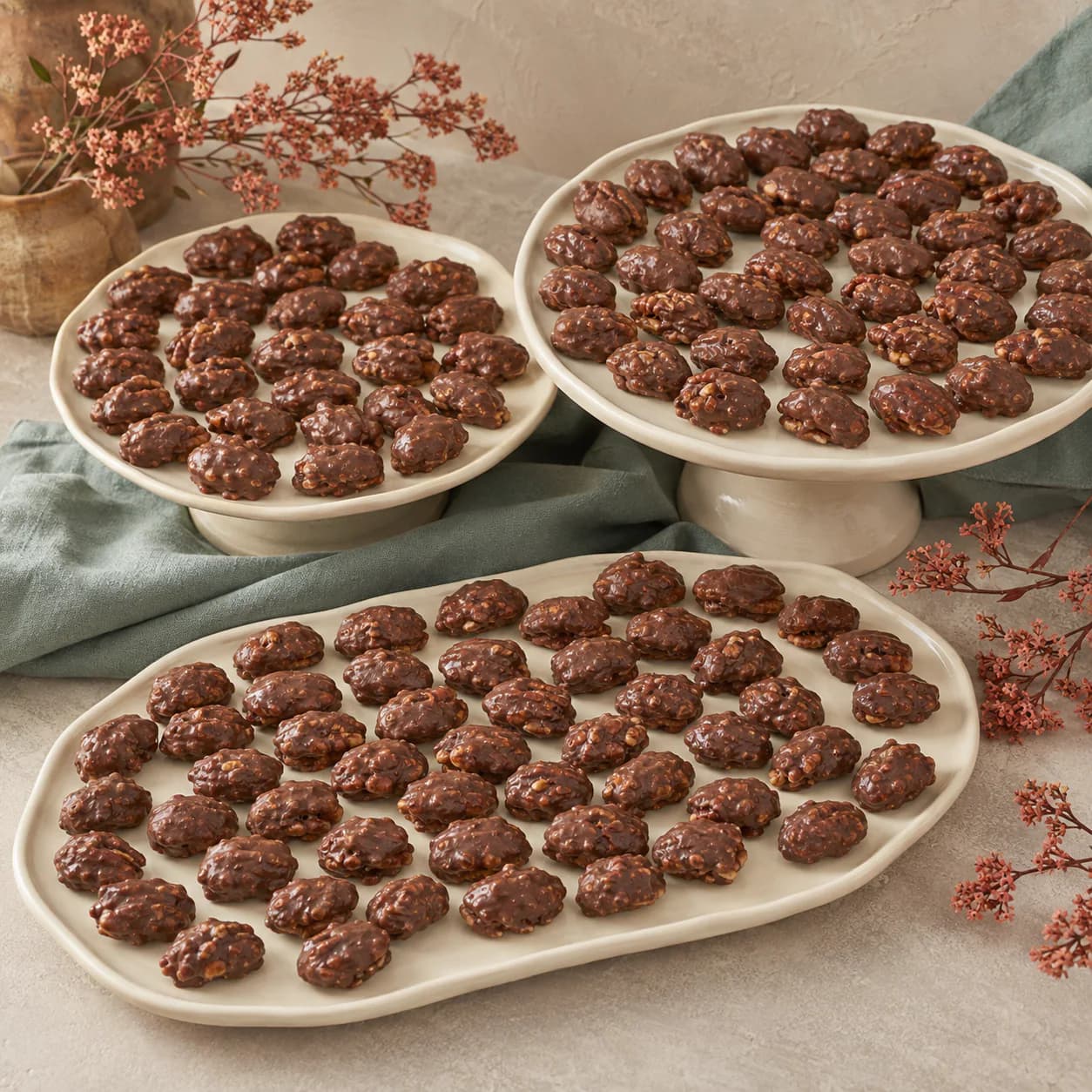Pecana con maní en caramelo o chocolate